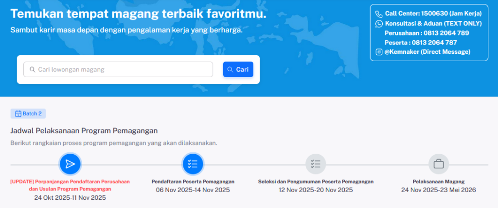 [AYO DAFTAR MAGANG DIGAJI 6-14 Nov 2025] Gaspoll Buat Lulusan D1-S1 Fresh Graduate Ikutan Program Magang dari KEMNAKER